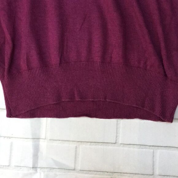 MODA International purple silk & cashmere sweater - Picture 8 of 8